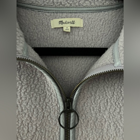 Madewell Sherpa 1/4 zip pullover - Picture 2 of 4